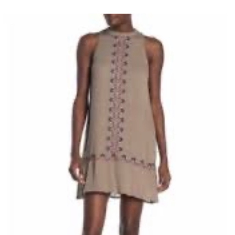 Olive boho dress